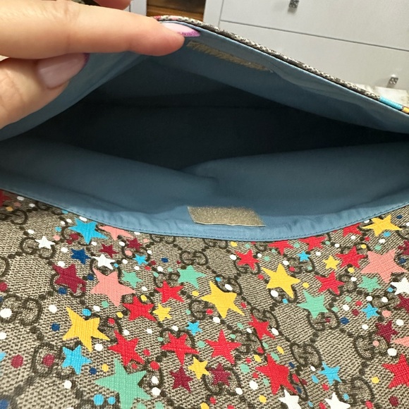 Gucci GG Supreme Star Monogram coated canvas diaper bag.  Limited Addition - Picture 12 of 15